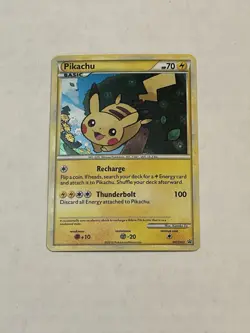Pokemon TCG Pikachu HGSS03 Black Star Promo Holo 2010 NICE LOOK!! - Image 3