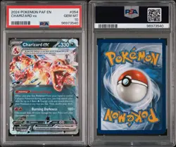 2024 POKEMON PAF EN-PALDEAN FATES #054 CHARIZARD EX PSA 10 - Image 1