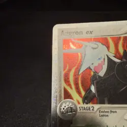 Aggron ex - SWIRL - 89/100 - Crease - Crystal Guardians Holo Pokemon TCG - 2006 - Image 3