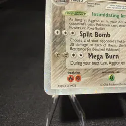 Aggron ex - SWIRL - 89/100 - Crease - Crystal Guardians Holo Pokemon TCG - 2006 - Image 5