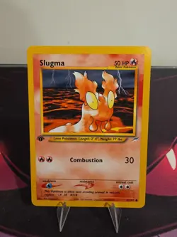 Slugma 82/105 Pokemon TCG 1st Edition Neo Destiny LP - Image 1