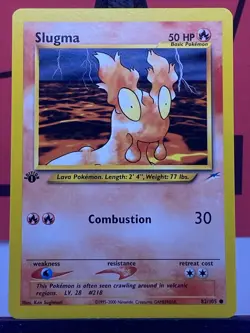 Slugma 82/105 Neo Destiny WOTC 1st Edition Pokemon TCG Regular Common 1999 LP - Image 3