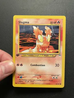 Slugma 82/105 1st Edition Common Neo Destiny Pokemon 2002 WOTC Vintage First - Image 1