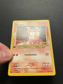Slugma 82/105 1st Edition Common Neo Destiny Pokemon 2002 WOTC Vintage First - Image 2