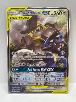 Lucario & Melmetal GX Pokemon TCG Black Star Promo SM192 - Image 1