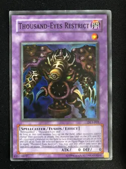 Yugioh Thousand-Eyes Restrict DL1-001 Super Rare - MP/HP - Image 1
