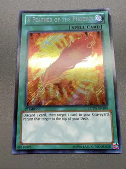 Yugioh A Feather Of The Phoenix 1st Edition Secret Rare LCYW-EN280 MP - Image 1