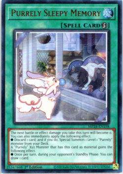 Purrely Sleepy Memory - MP24-EN198 - Ultra Rare - 1st Edition Yugioh - Image 1