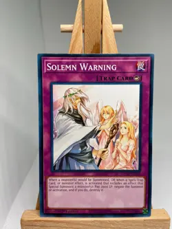 Solemn Warning - 1st Edition SDCH-EN036 - NM - YuGiOh - Image 1