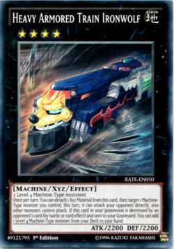 Heavy Armored Train Ironwolf - RATE-EN050 - Super Rare - 1st Edition - Yugioh - Image 1