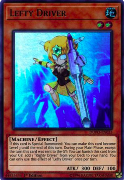 1X NM Lefty Driver - DUPO-EN033 - Ultra Rare 1st Edition Duel Power yugioh - Image 1