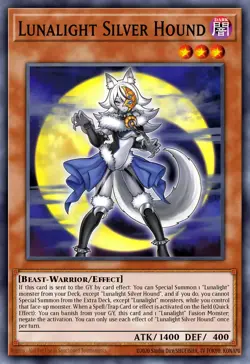 Yugioh DUAD-EN006 - Lunalight Silver Hound - Common - Image 1