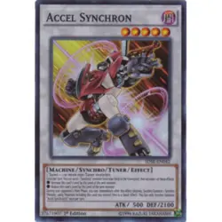 1x (EX) Accel Synchron - SDSE-EN042 - Super Rare - 1st Edition YuGiOh - Image 1
