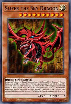 Yugioh RA04-EN117 - Slifer The Sky Dragon - Platinum Secret Rare - Image 1