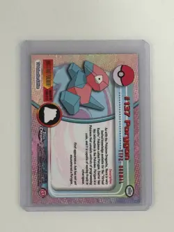 2000 Topps Chrome Porygon Pokemon Card, Foil Holographic - Image 3