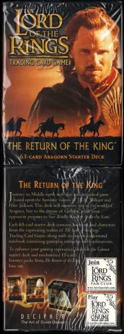 LOTR TCG The Return of the King Starter Deck Display 12 36-card Sealed Decks CCG - Image 5