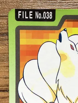 Pokemon Carddass Card Ninetales File No.38 Bandai Pocket Monsters 1997 Japan - Image 3