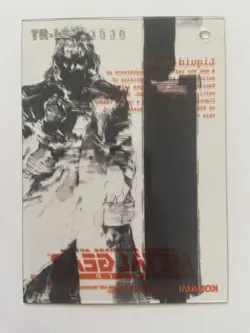 049 Liquid Snake Metal Gear Solid Trading card Plastic Back serial KONAMI - Image 2