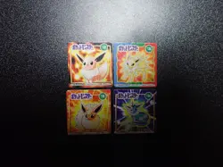 Pokemon Bros GB Pocket Mini Card x4 Jolteon Flareon Vaporeon Eevee #5887VG/LP/PL - Image 1