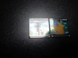 Pokemon Bros GB Pocket Mini Card Prism Holo x2 Ash Pikachu #5885 EX/PL - Image 2