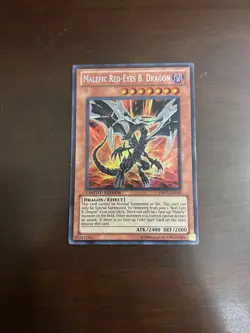 Yu-Gi-Oh Malefic Red-Eyes B. Dragon Limited Edition Secret Rare Card YMP1-EN001 - Image 1