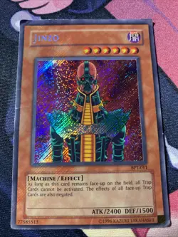 Yu-Gi-Oh Card TCG Jinzo BPT-011 Secret Rare Holo Unlimited Edition HP - Image 1