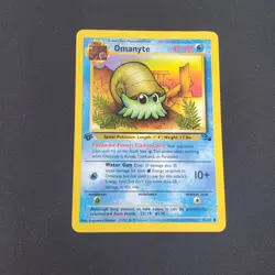 Omanyte 52/62 FOSSIL 1st Edition 1999 Pokemon Card - LP - Image 1
