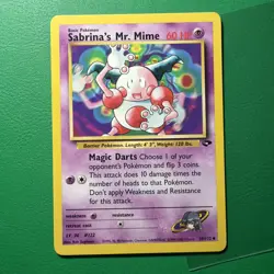 SABRINA’S MR. MIME - Gym Challenge - 59/132 - Uncommon - Pokemon Card - NM - Image 1