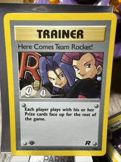 Here Comes Team Rocket! First Edition 15/82 Holo Rare Pokemon Card - Image 1