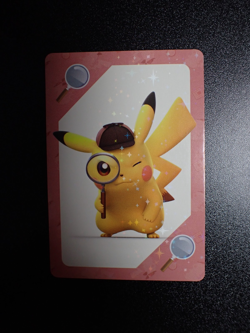 Pokemon Pronto Promo Thank you Card Holo Prism Detective Pikachu #5943 EX - Image 1