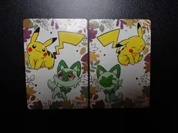 Pokemon Card Pronto Promo 2 SET Holo Pikachu Sprigatito #5971 EX - Image 1
