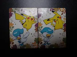 Pokemon Card Pronto Promo 2 SET Holo Pikachu Quaxly #5967 EX - Image 1