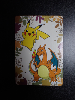Pokemon Pronto Promo Thank you Card Holo Prism Pikachu & Charizard #5932 EX - Image 1