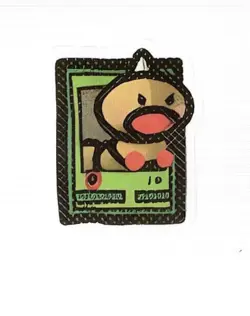 Pokemon Derpy Fan Art Mini Card Sticker 1.25" Weedle - Image 1