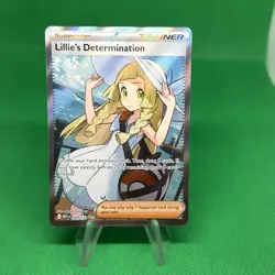 Pokemon TCG Mega Evolution Lillie’s Determination Full Art Trainer Card 169/132 - Image 1