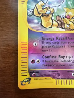 Pokemon Kadabra Reverse Holo 84/165 Expedition Base Set Card - Image 4
