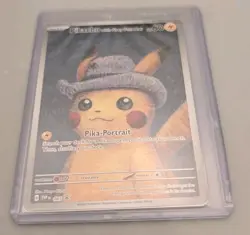 Pikachu With Grey Felt Hat 085 Promo Pokemon Van Gogh Card Sealed In Package - Image 1
