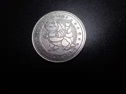 Pokemon Card Meiji Promo Battle Coin Silver Shining Blastoise #5976 PLAY - Image 4