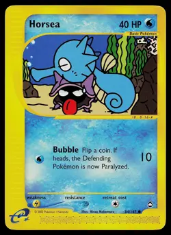 Pokemon Card - Horsea Aquapolis 84/147 Non Holo - Image 1