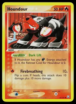 Pokemon Card - Houndour Team Rocket Returns 60/109 Common - Image 1