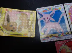 Pokemon Card Marumiya Holo Sticker x5 Espeon Eevee Flareon Jolteon etc #5566 - Image 4
