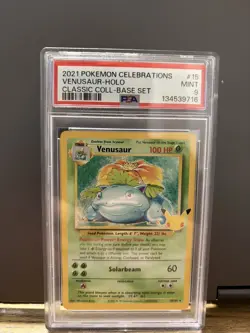 Pokemon Card Venusaur Celebrations Classic Collection 15/102 PSA 9 - Image 1