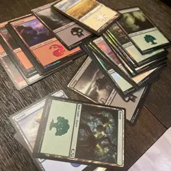 Around 1400 Lands - Includes Foils, Mixed Colors And Quantity. Many MTG Sets - Image 2