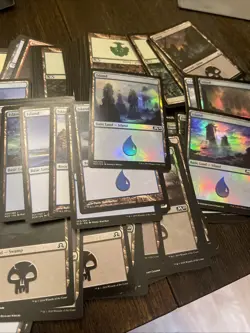 Around 1400 Lands - Includes Foils, Mixed Colors And Quantity. Many MTG Sets - Image 3