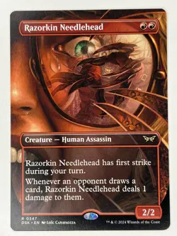 Razorkin Needlehead (Borderless) R Duskmourn: House of Horror 347 NM - Image 1