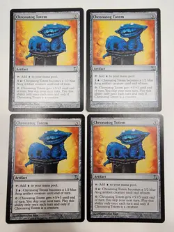 MTG 4x Chronatog Totem x4 MP Time Spiral Magic Playset - Image 1