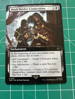 Black Market Connections - Extended Art Assassin's Creed Magic mtg NM-Mint, x1 - Image 1