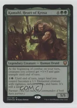 Kamahl Heart of Krosa Foil Magic: Commander Legends CMR #237 - Image 1