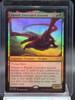 Klauth, Unrivaled Ancient FOIL | Forgotten Realms | AFC #50 | MTG Magic - Image 1