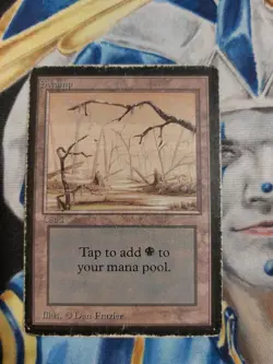 Swamp MTG Limited Edition Beta Common Land Heavily Played x1 GG1 - Image 1